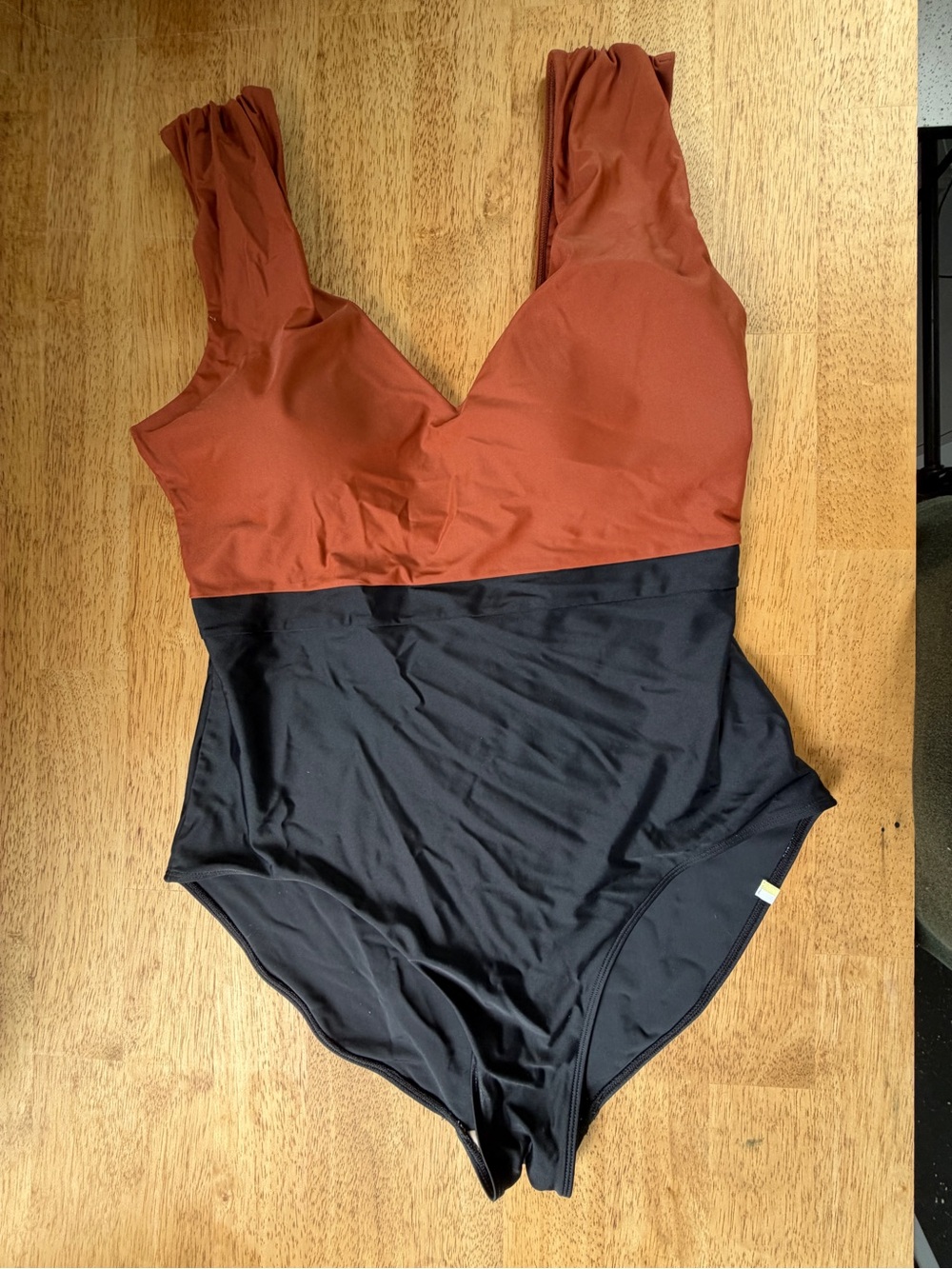 Summersalt Ruched Backflip amber & sea urchin Colorblock One-Piece Swimsuit